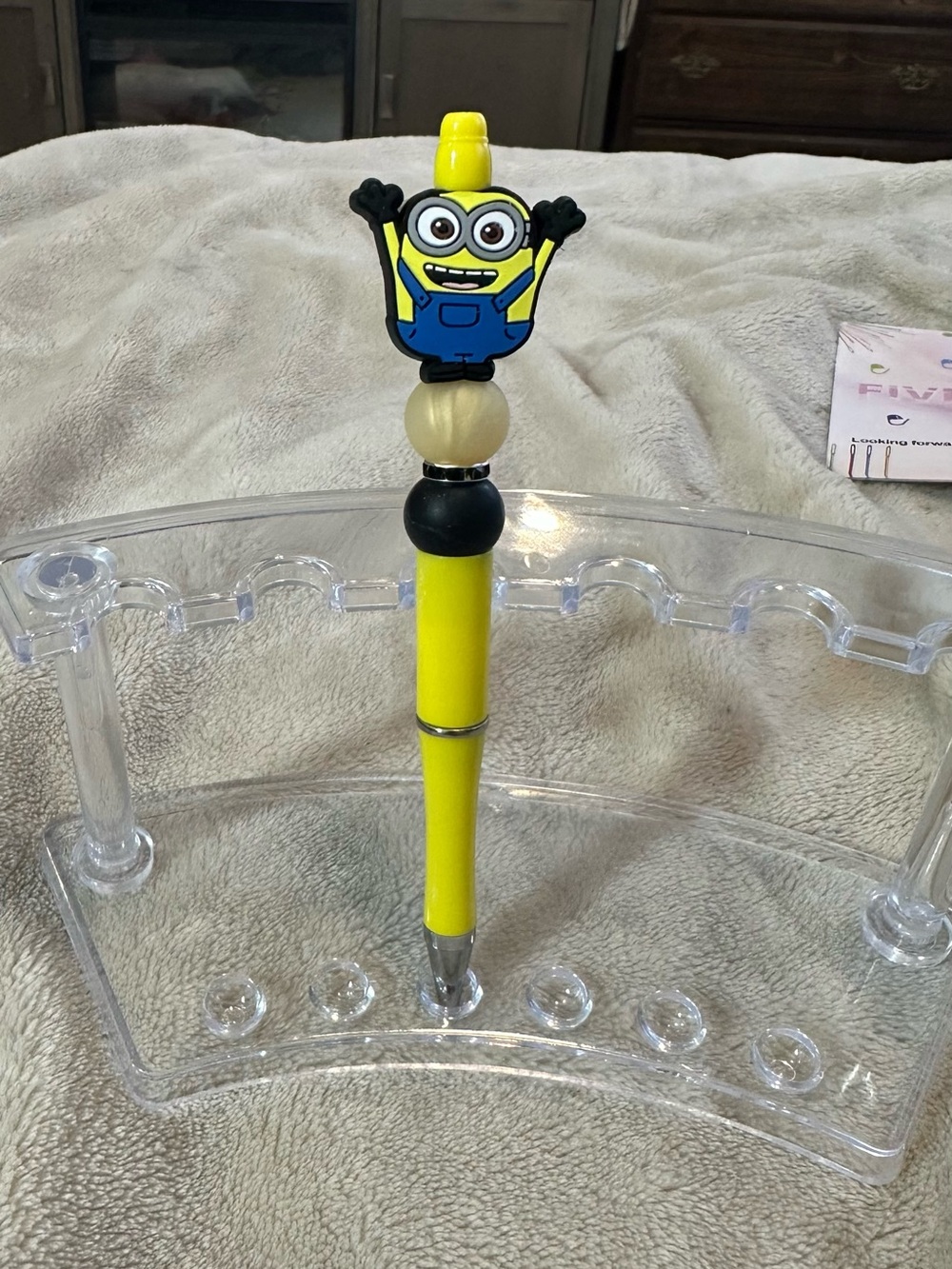 Yellow Minion Character Pen for Kids - Playful Writing Toy